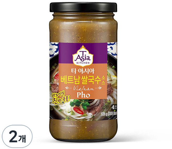 티아시아키친 베트남 쌀국수 소스, 350g, 2개