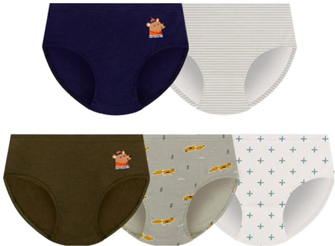 mrkids 男童 Camper 無螢光純棉學生三角內褲5件組