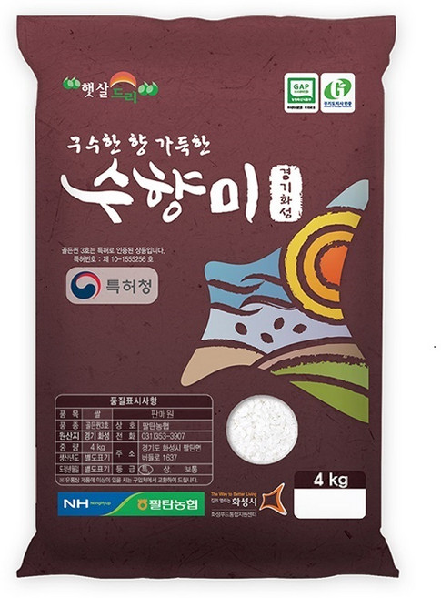 수향미 골든퀸 3호 백미, 4kg, 1개, 특등급