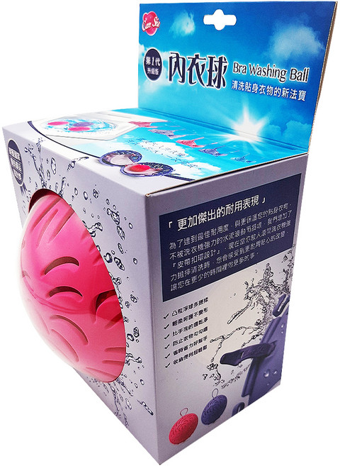 雙手萬能 內衣洗衣球, 顏色隨機, 1個
