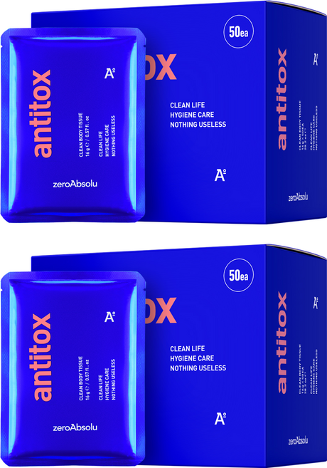 안티톡스 클린 바디티슈, 800g, 2개