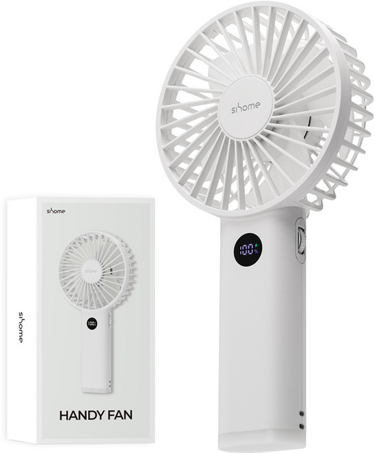 시홈 와이드윈드 100단 휴대용 저소음 손 선풍기, SH-MF36