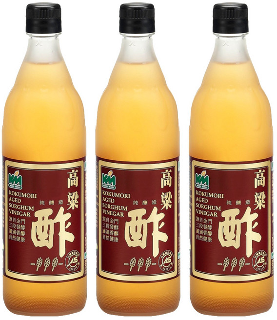 KOKUMORI 穀盛 高梁醋, 600ml, 3瓶