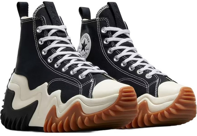 CONVERSE 匡威 男款 RUN STAR MOTION HI 厚底鋸齒經典高筒帆布鞋 171545C