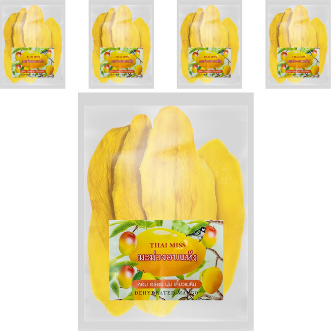 thai miss 泰想念 泰國芒果乾, 200g, 5包