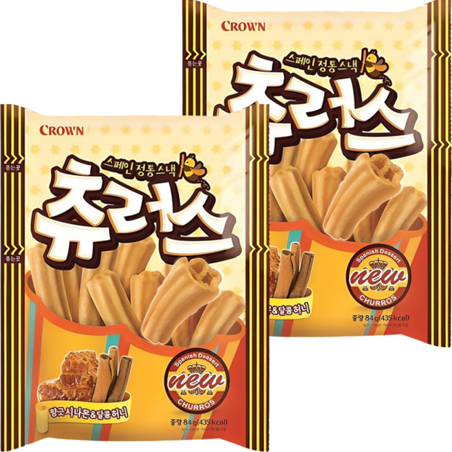 크라운 츄러스, 84g, 2개