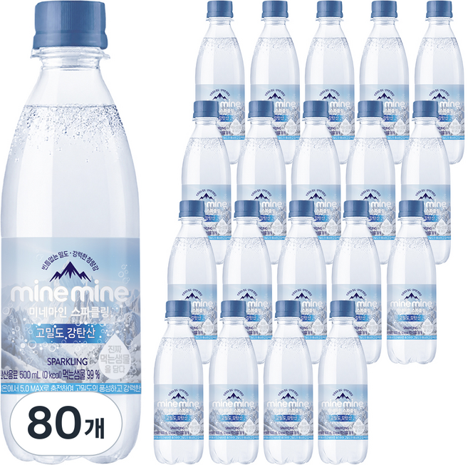 동원 미네마인 스파클링 동원 고밀도 강탄산, 500ml, 80개