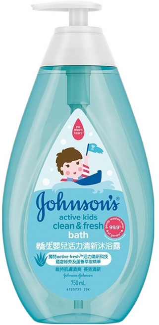 Johnson's 嬌生 嬰兒活力清新沐浴露, 750ml, 1瓶