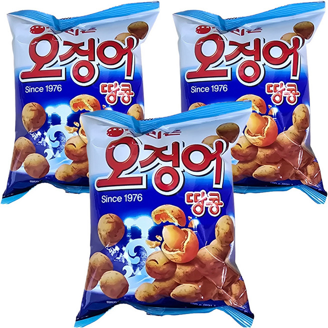 오리온 오징어 땅콩, 180g, 3개