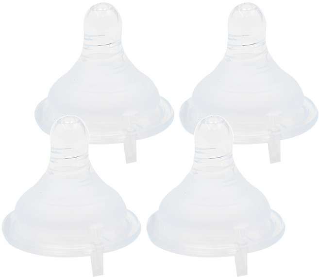 Simba 小獅王辛巴 超柔防脹氣寬口十字奶嘴, S(0個月以上), 4個