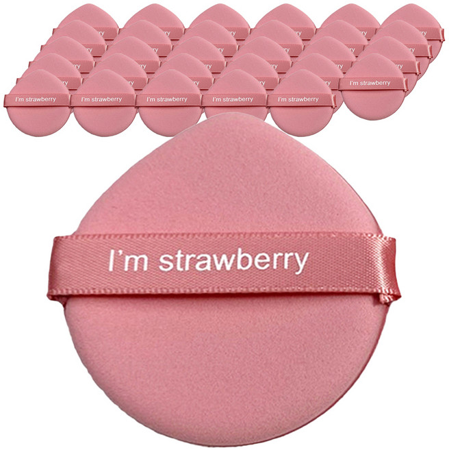 도도리치 물방울 쿠션 퍼프, 30개, 나는 딸기