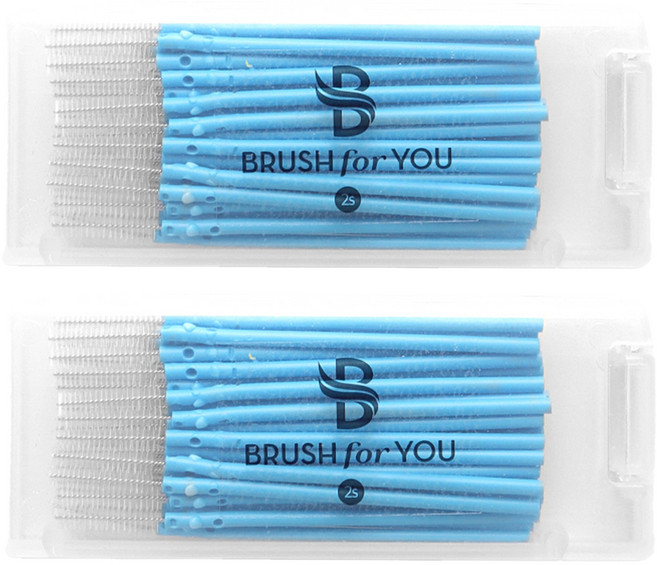 브러쉬포유 I형 치간칫솔 2s 0.9 50p+케이스, 0.9mm, 50개입, 2세트