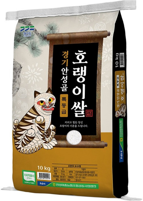 안성마춤농협 2025년산 햅쌀 경기미 안성골 호랭이쌀 추청, 특등급, 10kg, 1개