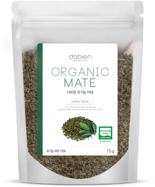 다비앙 유기농 마테차, 75g, 1개입, 1개 - 쿠팡