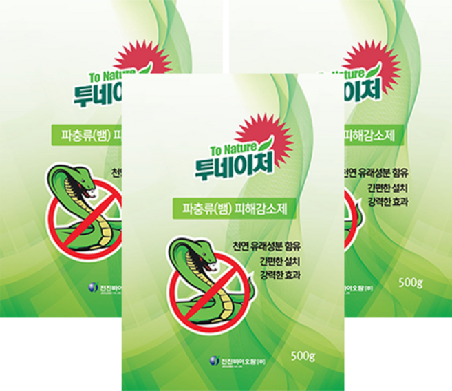 TONATURE 파충류 피해감소제, 500g, 3개