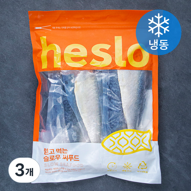 해슬로 고등어포 염 구이용 130~160g (냉동), 1kg(6~8팩), 3개