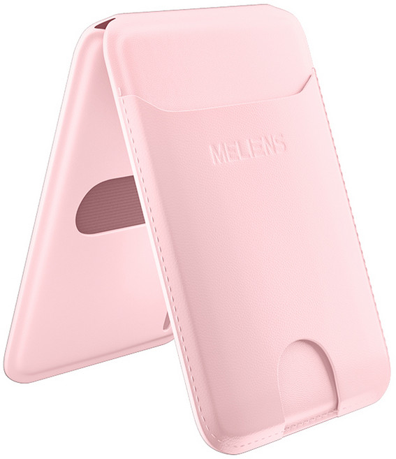 멜리언스 3in1 초강력 맥세이프 카드지갑 아이폰 케이스 거치대, 2세대 핑크, 1개
