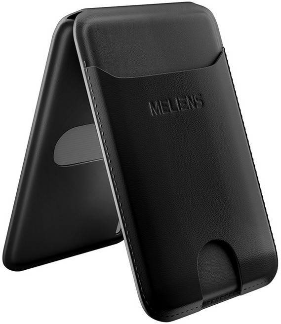 멜리언스 3in1 초강력 맥세이프 카드지갑 아이폰 케이스 거치대, 2세대 블랙, 1개