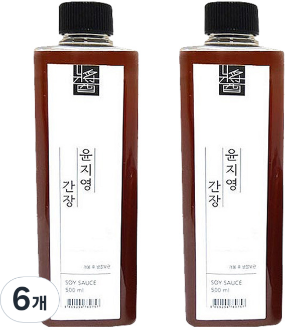 윤지영 간장, 500ml, 6개