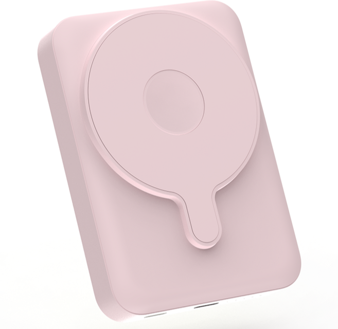 라온 플러스이 맥세이프 고속충전 아이폰 보조배터리 10000mAh, 핑크, MAB10000