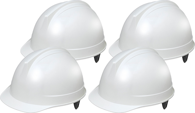 동명 투구형 안전모 DMS-1001F, 아이보리, 4개