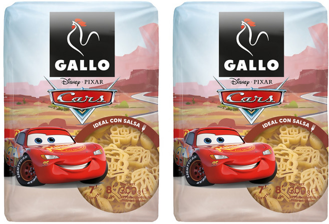 西班牙 GALLO 公雞牌 汽車總動員造型義大利麵, 300g, 2包