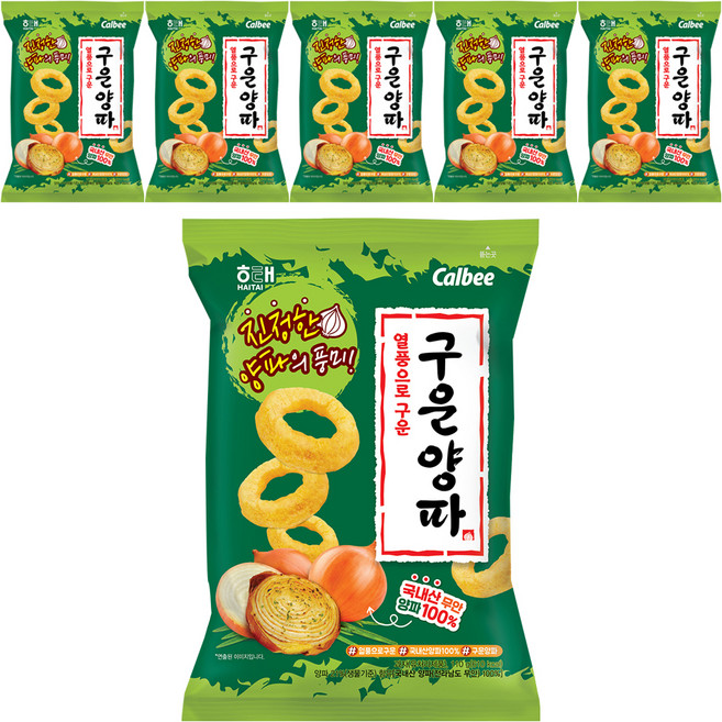 해태제과 구운 양파, 110g, 6개