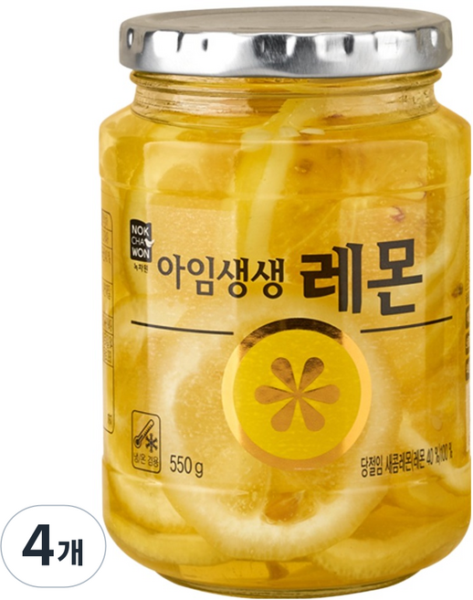NOKCHAWON 綠茶園 I'm Saengsaeng 檸檬, 550g, 4個, 1入