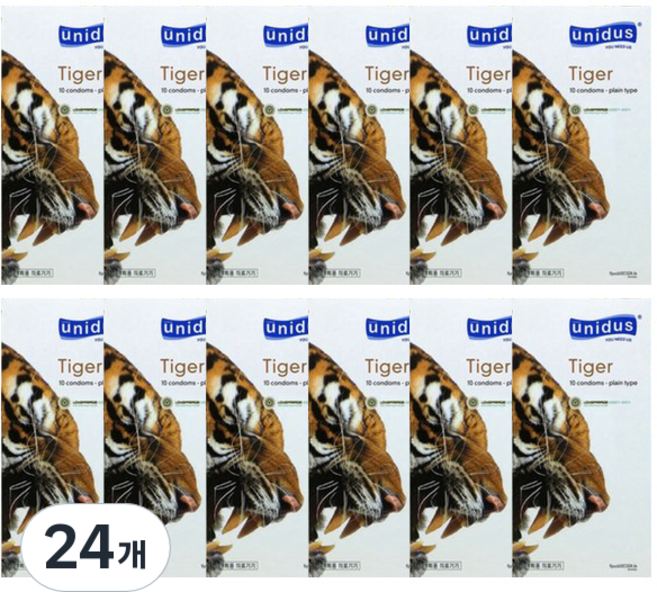 유니더스 타이거 콘돔, 10개입, 24개