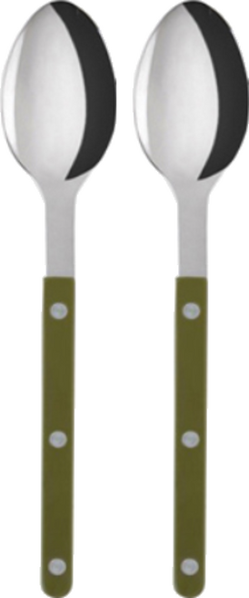 사브르 비스트로 샤이니 디너스푼 21.5cm, 그린펀, 2개