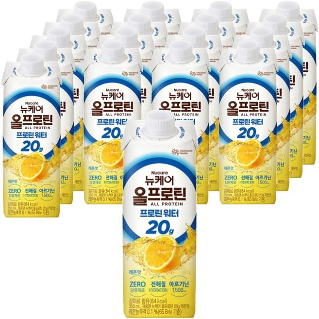 뉴케어 올프로틴 레몬맛 프로틴 워터, 350ml, 18개