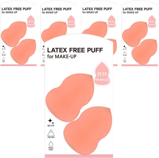 Jut 라텍스프리 퍼프, 10개