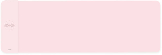 엑토 15W 무선 충전 파스텔 데스크 매트 장패드 MP-57, 핑크, 1개