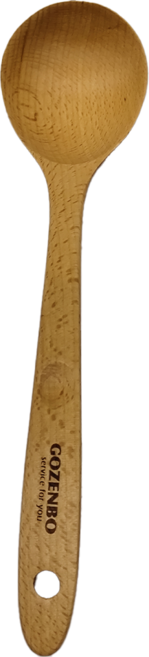 GOZENBO 御膳坊 北歐山毛櫸不沾桌湯杓 35.5 x 8.1cm 1個, 棕色, 1支