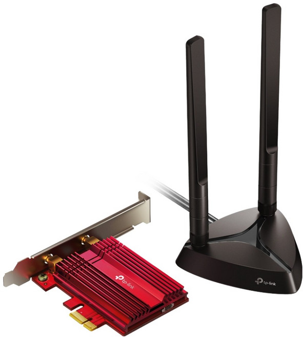 티피링크 Wi-Fi 6 블루투스 5.3 PCIe 랜카드 데스크탑용, Archer TX3000E, 1개