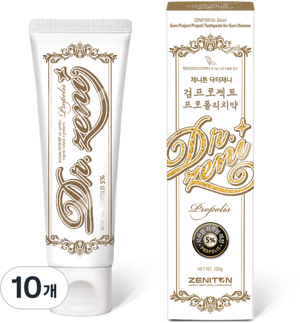 닥터제니 검프로젝트 프로폴리치약, 100g, 10개