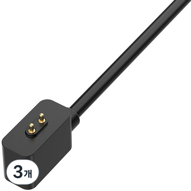 림스테일 샤오미 미밴드 충전케이블 1m, 블랙, 3개