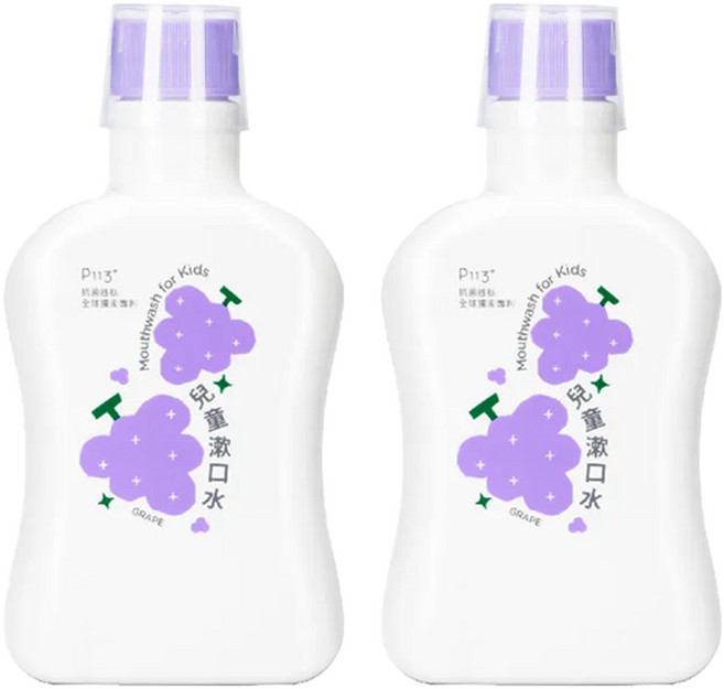 oh care 歐克威爾 兒童漱口水 葡萄, 350ml, 2瓶