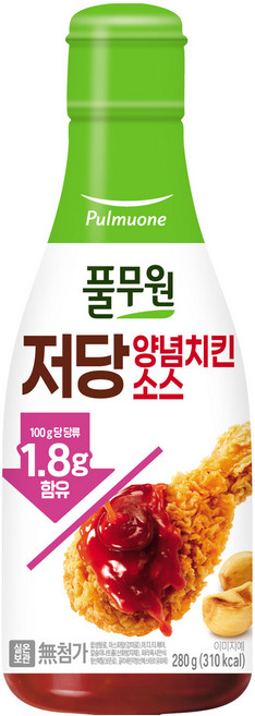 풀무원 저당 양념치킨소스, 280g, 1개