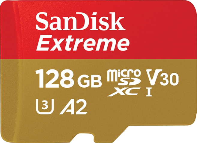 SanDisk 晟碟 公司貨 紅金記憶卡 SDSQXAA GN6MN Extreme Micro, 128GB, 1個