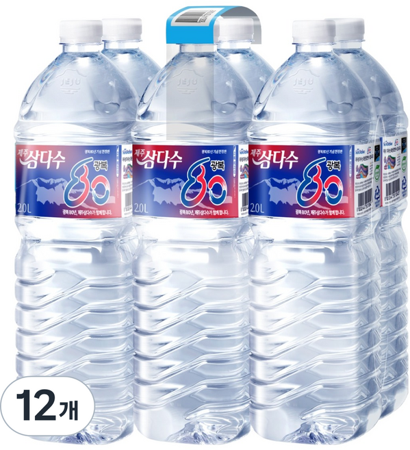 제주삼다수 광복 80주년 에디션 생수, 2L, 12개