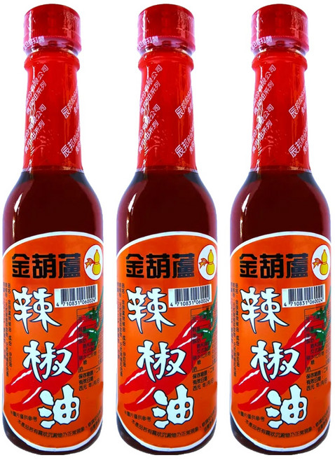 金葫蘆 辣椒油, 220ml, 3瓶