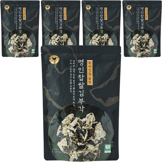만전김 명인 찹쌀 김부각, 70g, 5개