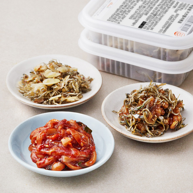 더반찬 호두멸치볶음 100g + 키즈멸치볶음 80g + 오징어젓 180g 세트, 360g, 1세트
