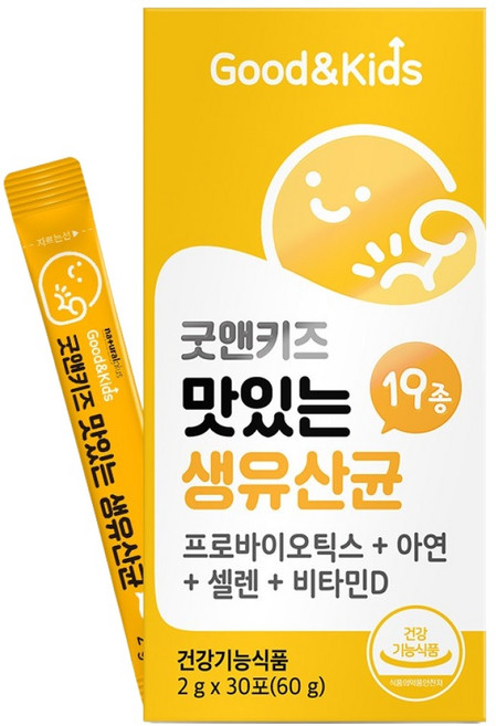 굿앤키즈 맛있는 생유산균 30포, 60g, 1개