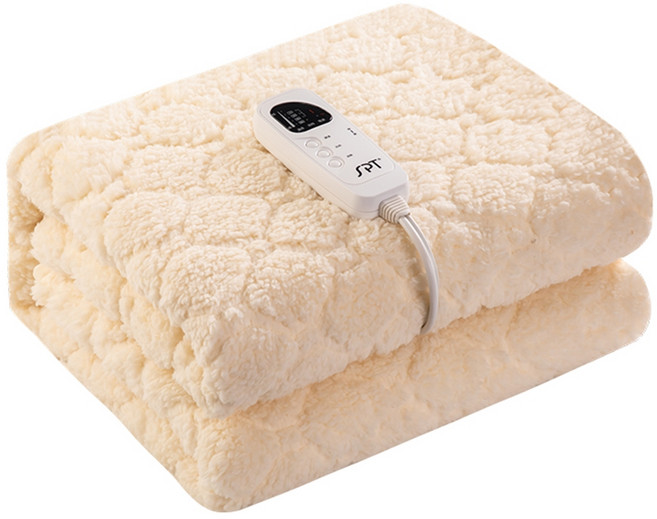 尚朋堂 微電腦泰迪絨電熱毯 SBL-422W, 雙人(160 x 130cm)