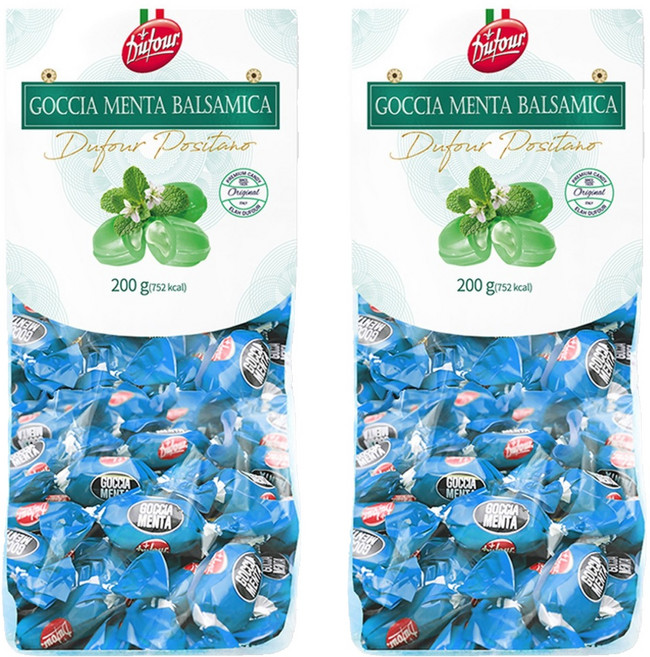 듀포 포지타노 민트 시럽 캔디, 200g, 2개