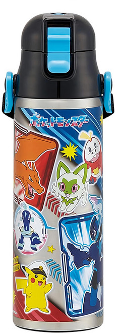 Skater 保冷輕量不鏽鋼水壺, 寶可夢 黑色, 580ml, 1個