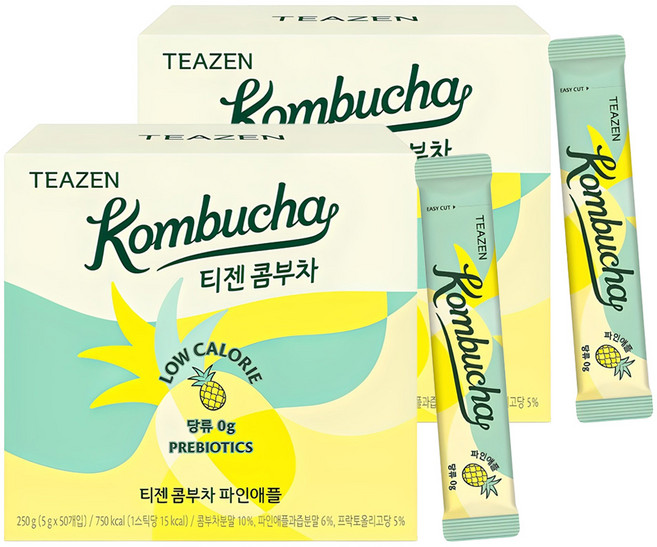 티젠 콤부차 파인애플, 5g, 50개입, 2개