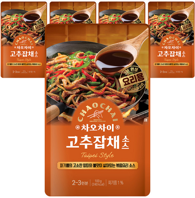 차오차이 고추잡채 소스, 100g, 5개